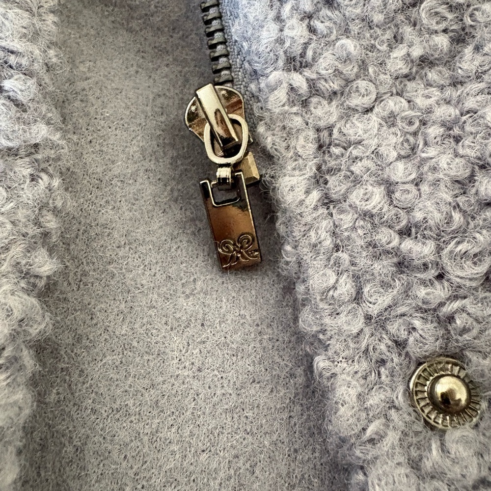 Small Rafaella Blue Teddy Coat - Picture 12 of 15